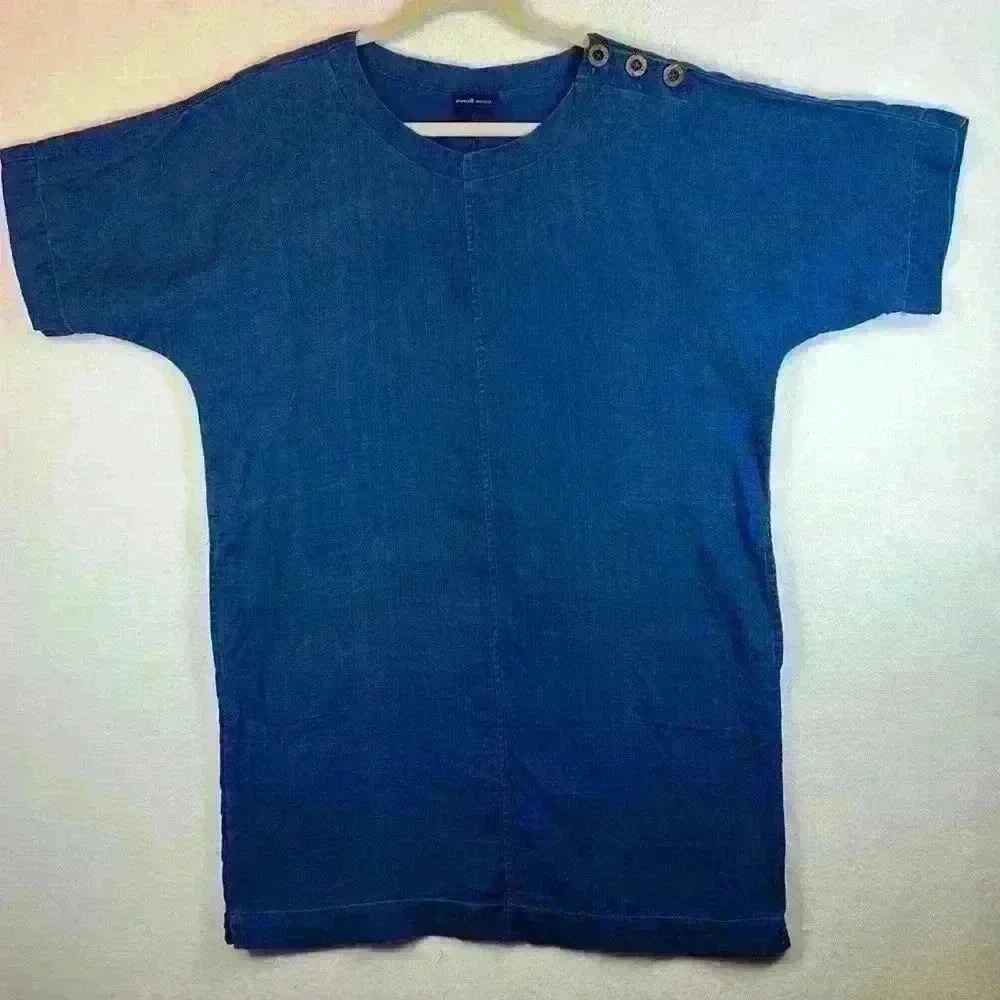 Pure Jill INDIGO Dress Blue Women’s Size M Petite Loose Fit